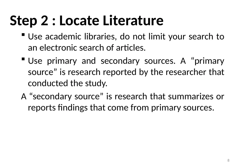 Importance of literature review Dr. Neelima Mehta - slide 8 of 28