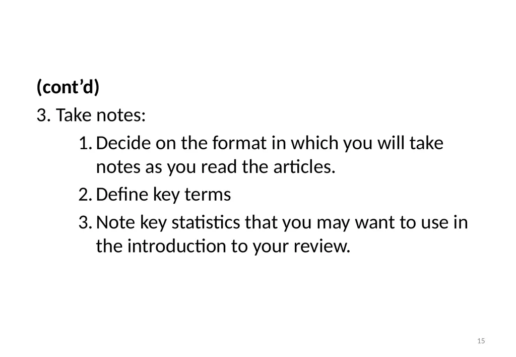 Importance of literature review Dr. Neelima Mehta - slide 15 of 28