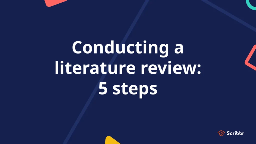 Literature reviews Introduction and step-by-step - slide 5 of 30