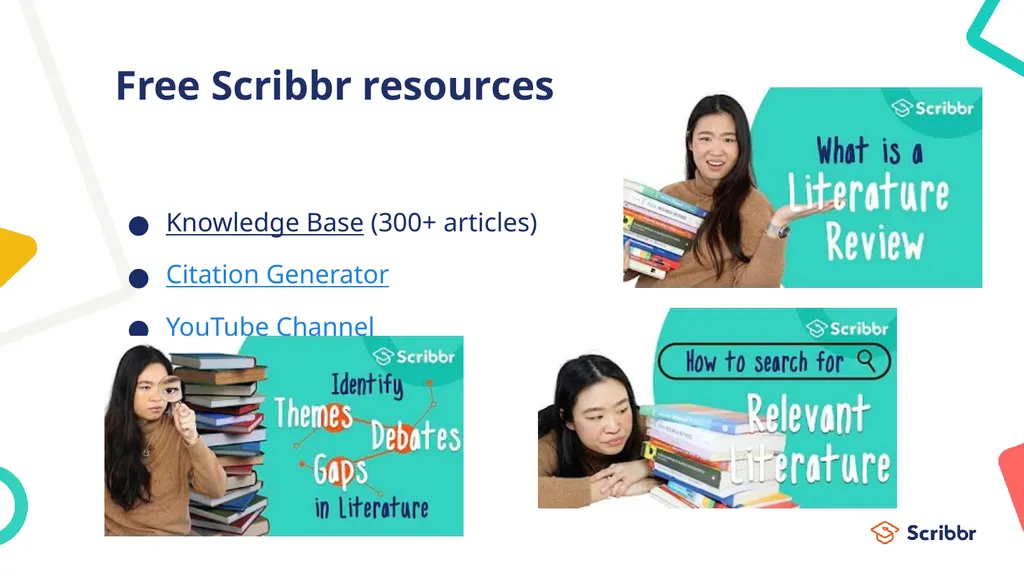 Literature reviews Introduction and step-by-step - slide 28 of 30
