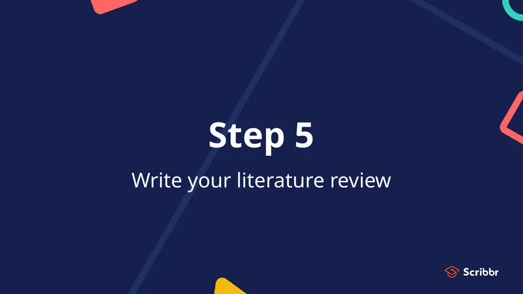 Literature reviews Introduction and step-by-step - slide 21 of 30