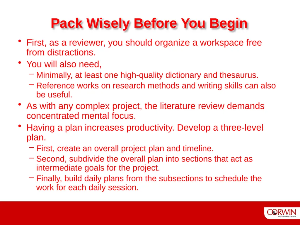 The Literature Review 3 edition Six Steps To - slide 11 of 13