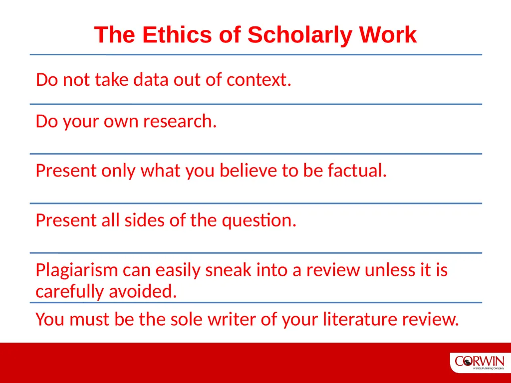The Literature Review 3 edition Six Steps To - slide 10 of 13
