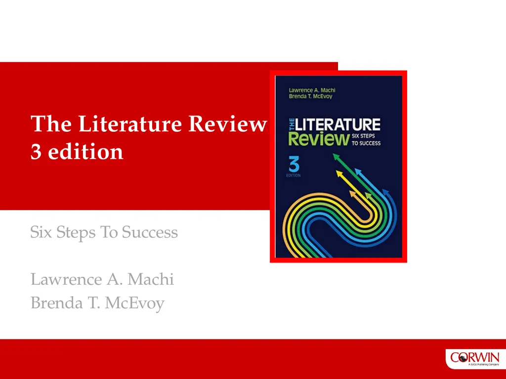 The Literature Review 3 edition Six Steps To - slide 1 of 13