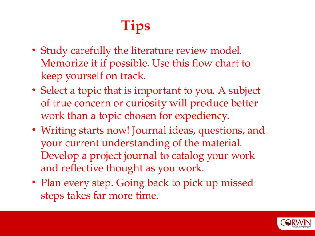The Literature Review 3 edition Six Steps To - slide 12 of 13