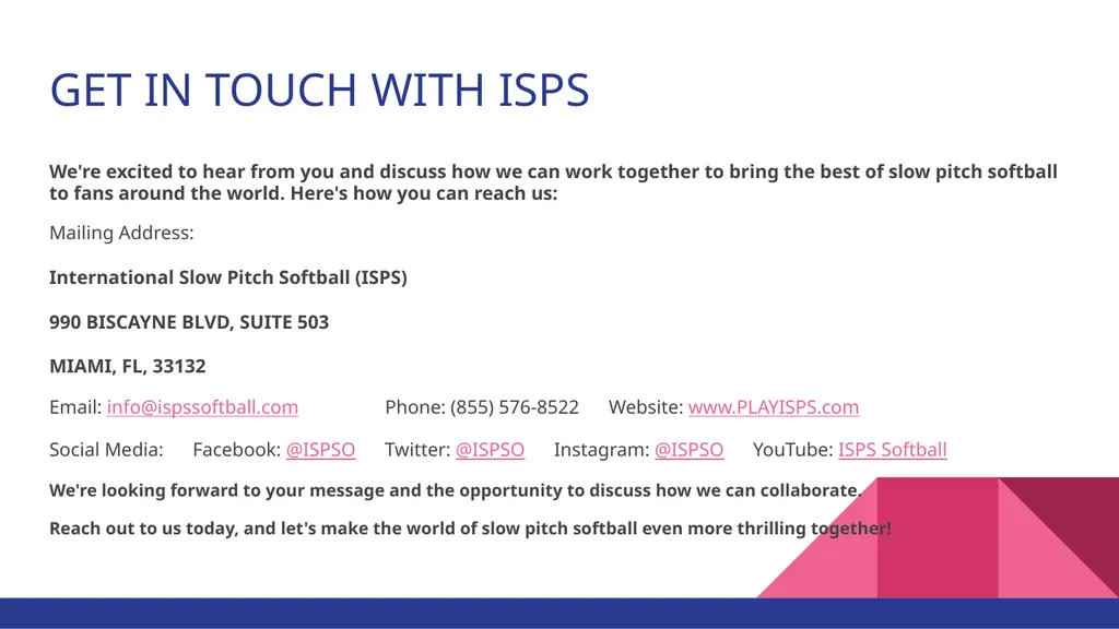 Livestreaming Services: Bringing Slow Pitch Games - slide 27 of 27