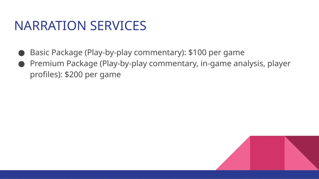 Livestreaming Services: Bringing Slow Pitch Games - slide 18 of 27