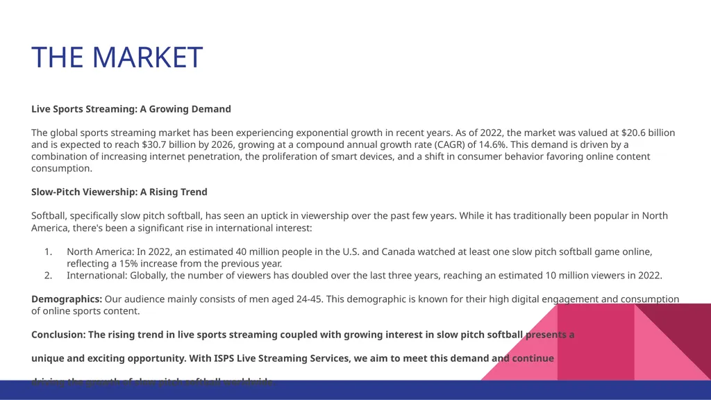Livestreaming Services: Bringing Slow Pitch Games - slide 4 of 27