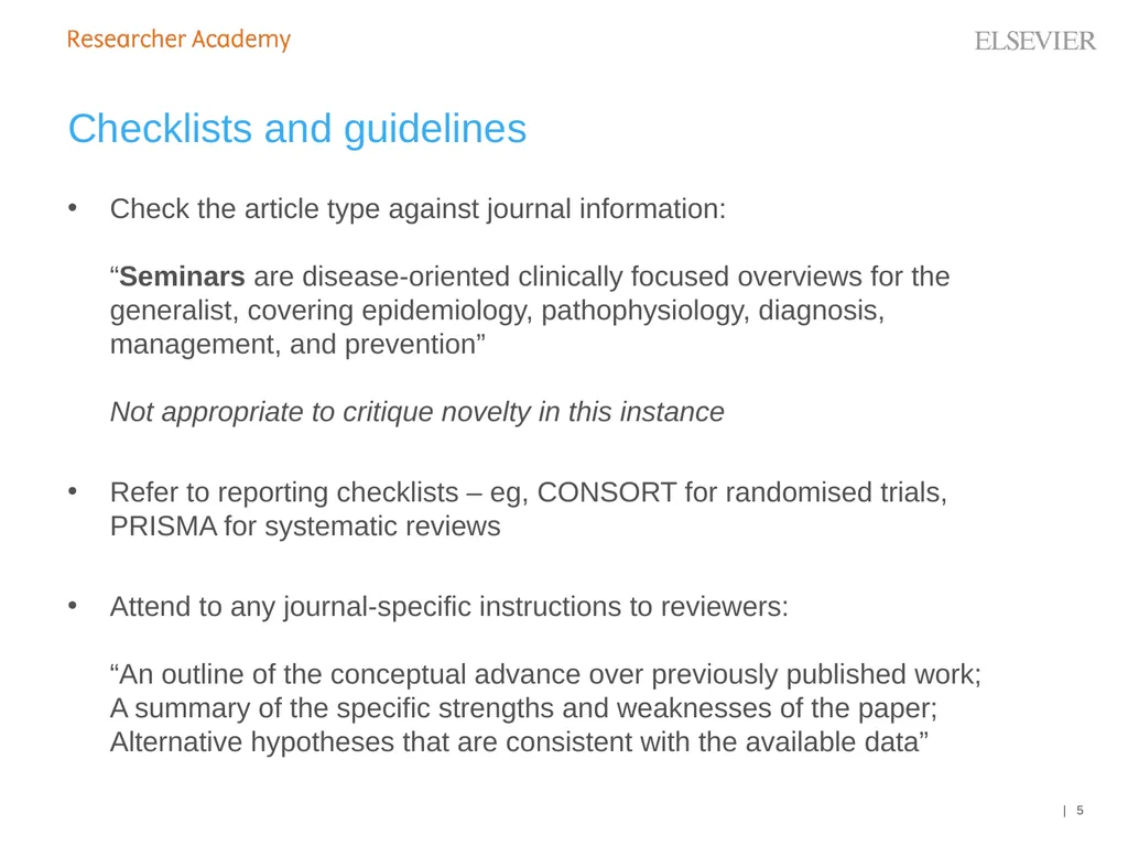 An introduction to peer review How to write a - slide 5 of 13