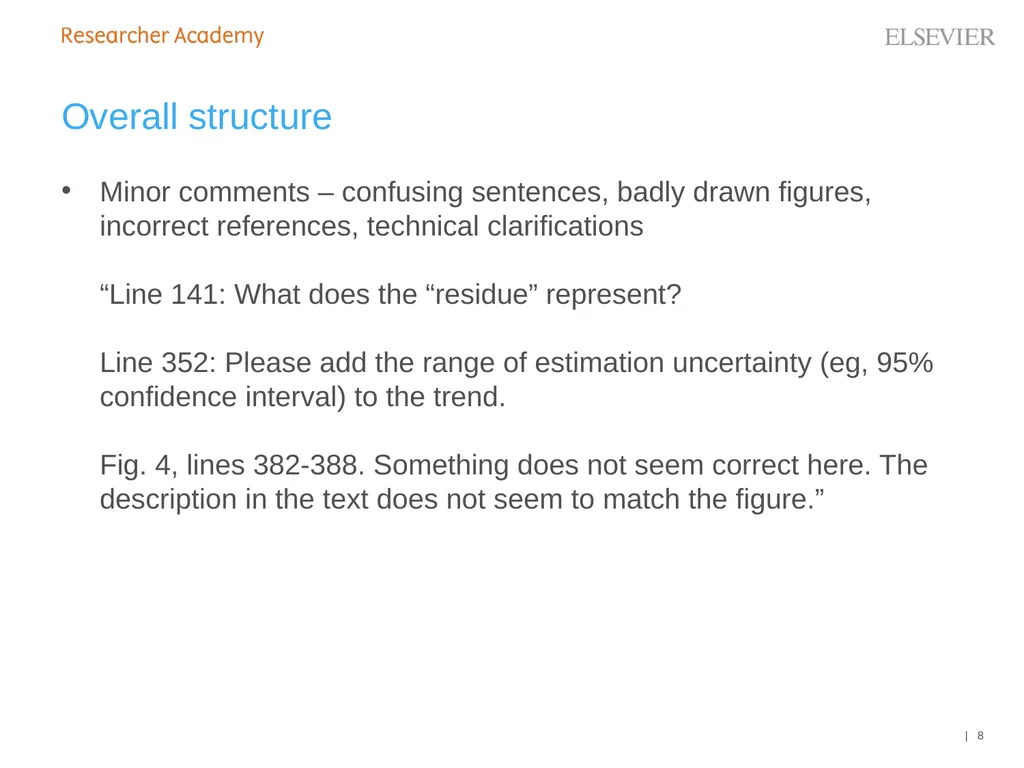 An introduction to peer review How to write a - slide 8 of 13
