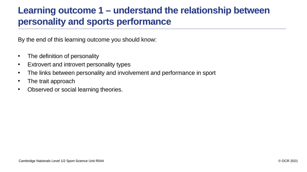 Contents Aims Learning outcome 1 – understand the - slide 3 of 41