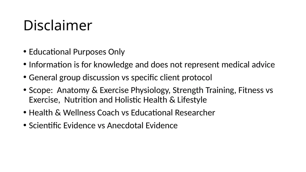 Fitness & Nutrition from a Holistic Health - slide 3 of 13