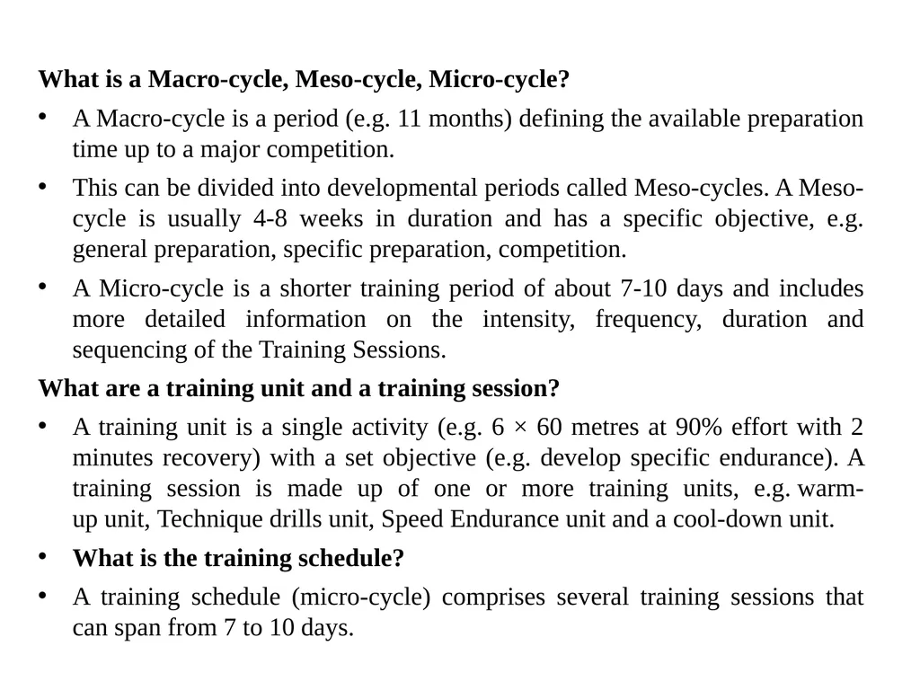 Planning of training schedule Dr. rajeshwari - slide 13 of 14