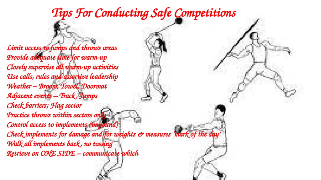 Shot Put Discus Javelin Hammer Throw Weight Throw - slide 7 of 33