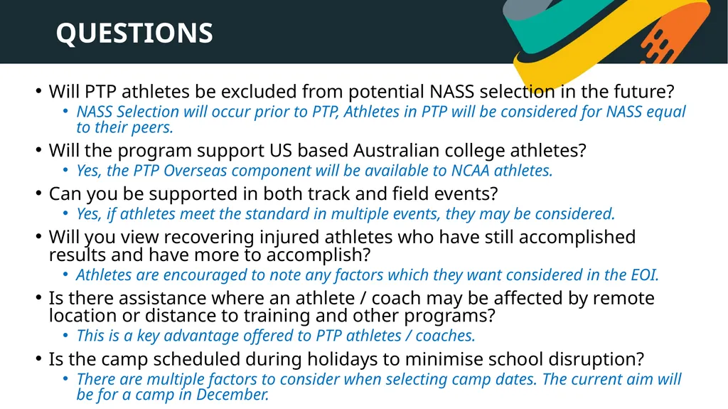 PATHWAYS TRANSITION PROGRAM 2025 WHAT IS PTP? - slide 14 of 14