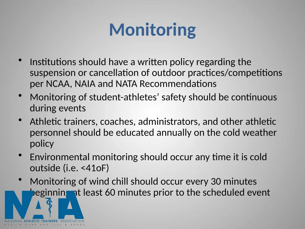 Environmental Cold Injuries in Intercollegiate - slide 8 of 10