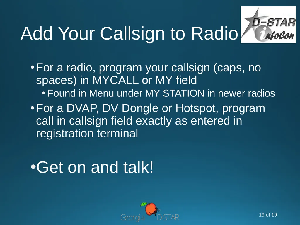 D-STAR InfoCon 2014 at Dayton Hamvention Part 1 – - slide 19 of 19