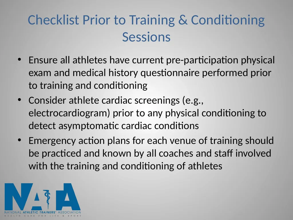 Acclimatization, Conditioning and Transition - slide 5 of 11