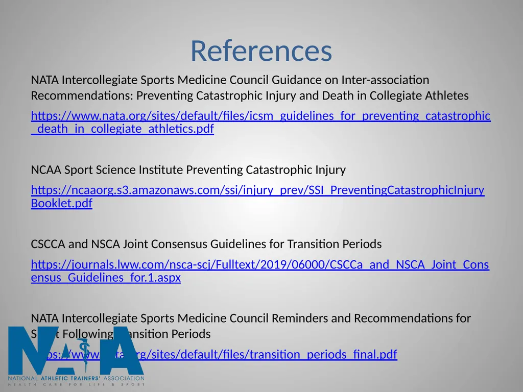 Acclimatization, Conditioning and Transition - slide 11 of 11