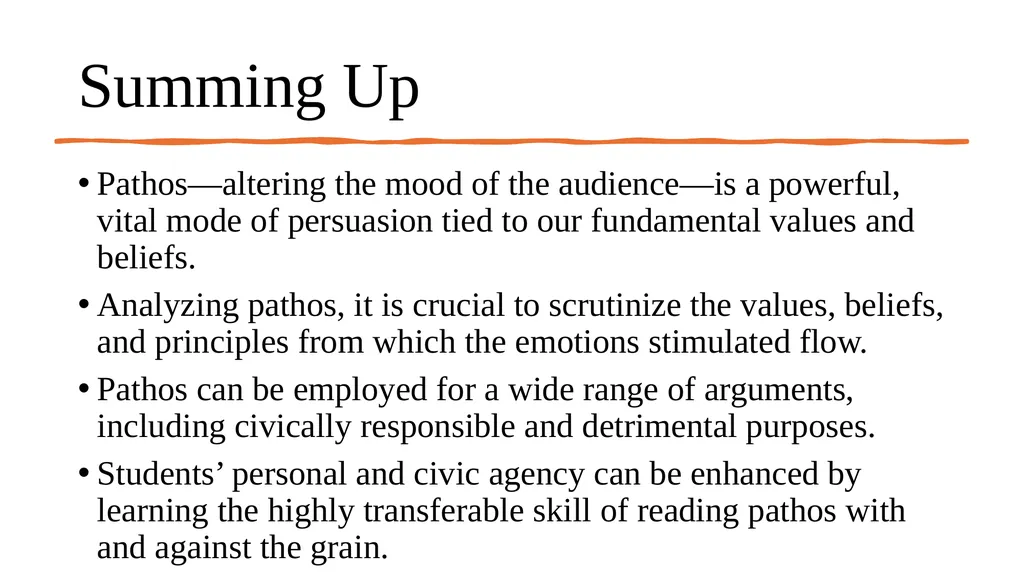 Giving Emotion Its Due: An Ethically Based - slide 27 of 30