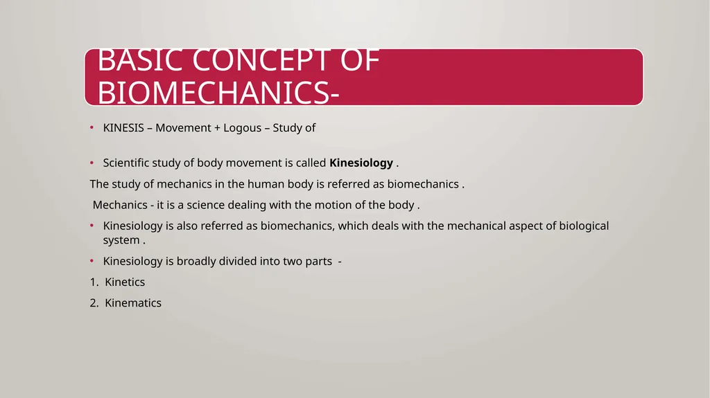 BIOMECHANICS KINESIS – Movement + Logous – Study - slide 2 of 45