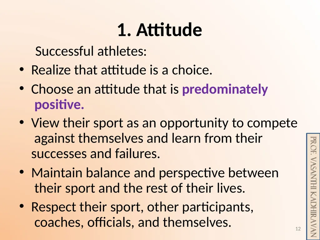 Psychological Skill Training for Enhancing Sports - slide 12 of 29