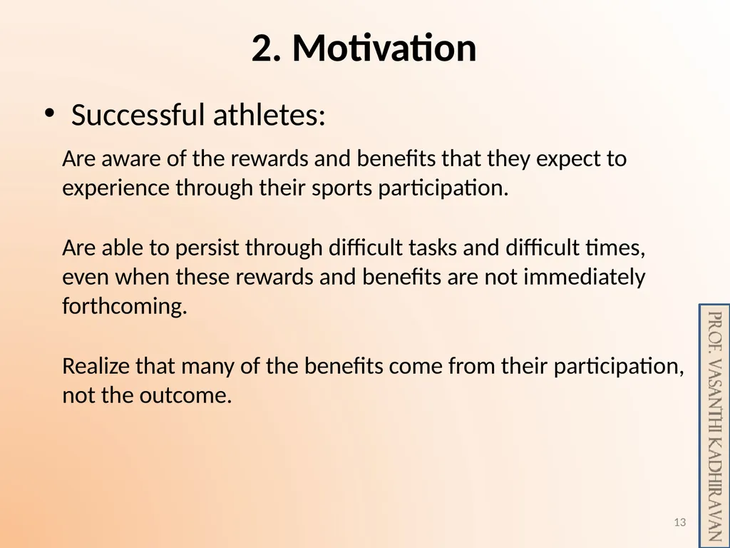 Psychological Skill Training for Enhancing Sports - slide 13 of 29
