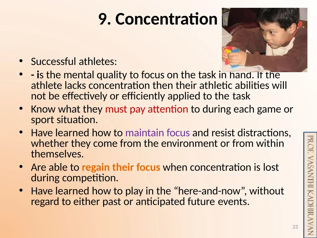 Psychological Skill Training for Enhancing Sports - slide 23 of 29