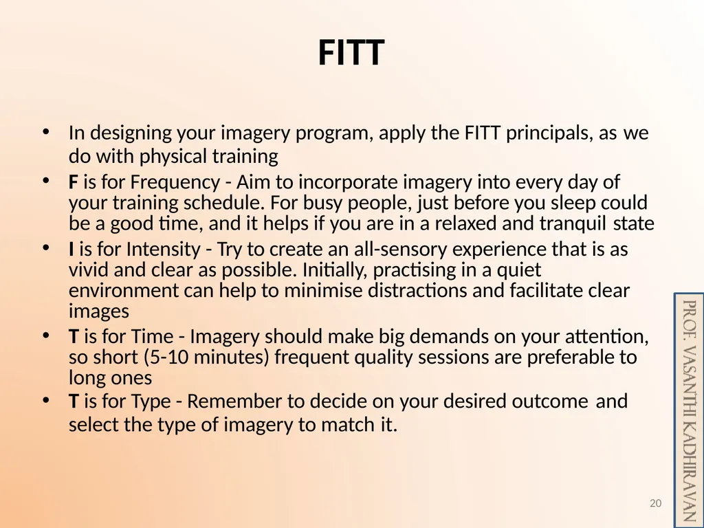 Psychological Skill Training for Enhancing Sports - slide 20 of 29