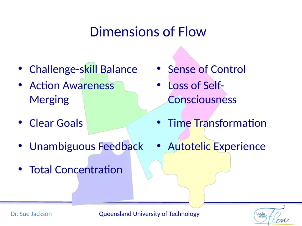 Flow: A mindful edge in performance Sue Jackson, - slide 9 of 21