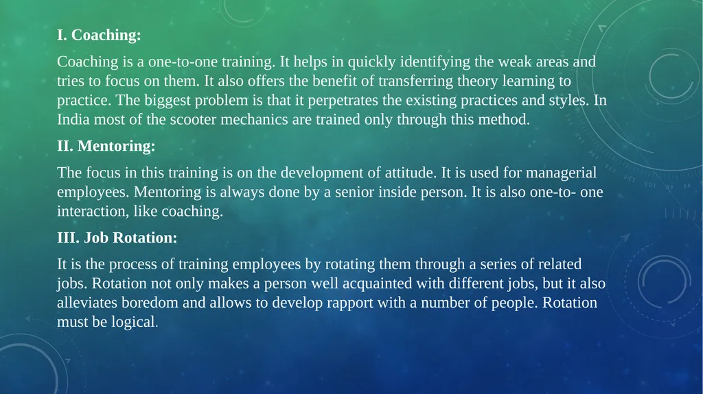 Human resource management training M. ABDUL - slide 9 of 16