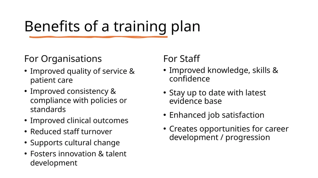 Developing a training plan for Tobacco Dependence - slide 4 of 8