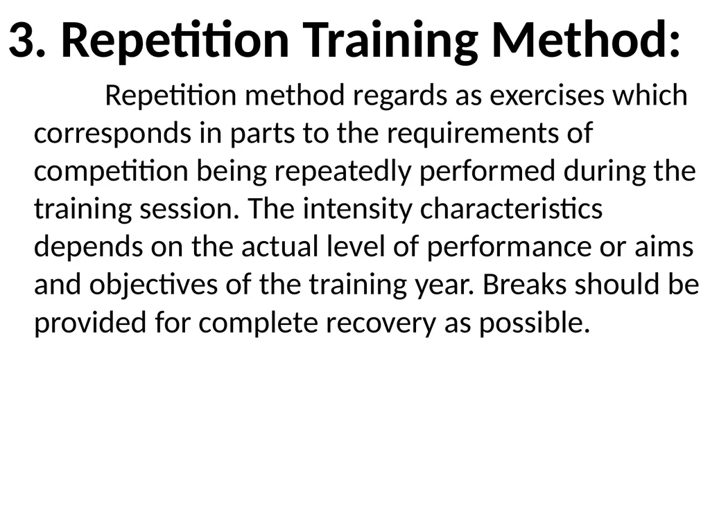TRAINING METHOD TRAINING METHOD: Circuit Training - slide 14 of 24