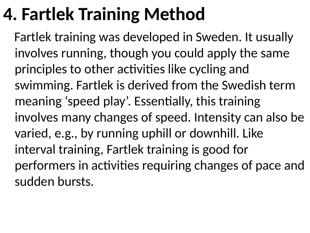 TRAINING METHOD TRAINING METHOD: Circuit Training - slide 17 of 24