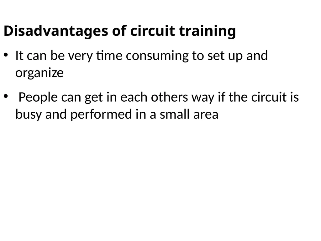 TRAINING METHOD TRAINING METHOD: Circuit Training - slide 7 of 24