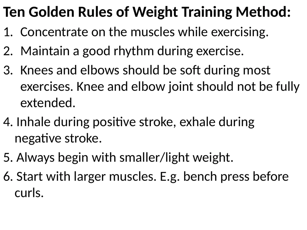 TRAINING METHOD TRAINING METHOD: Circuit Training - slide 23 of 24