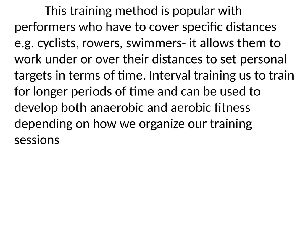 TRAINING METHOD TRAINING METHOD: Circuit Training - slide 11 of 24