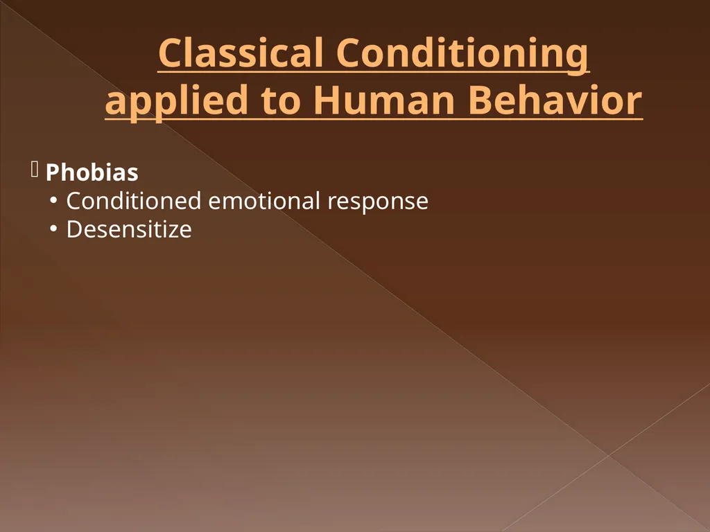Classical Conditioning Learning Learning is a key - slide 26 of 30