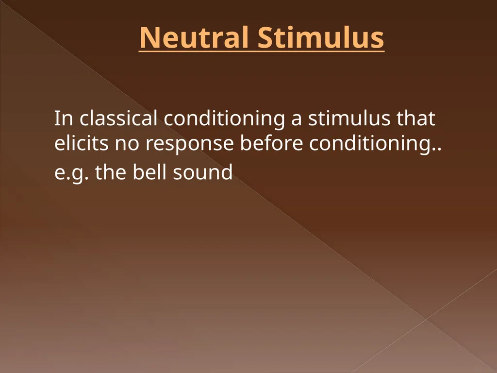 Classical Conditioning Learning Learning is a key - slide 14 of 30