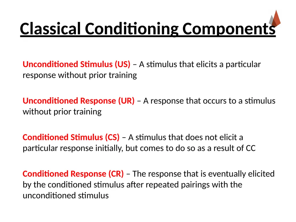 Conditioning and Learning [Professor Name] [Class - slide 7 of 42