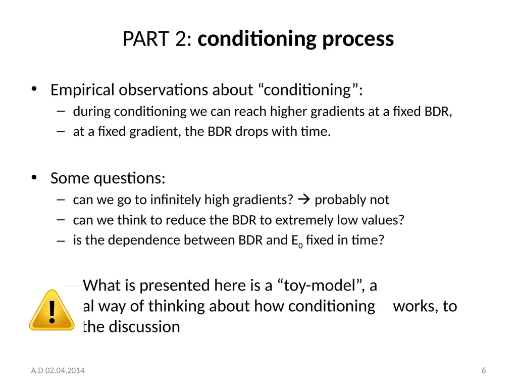 Structure conditioning strategy and toy model A. - slide 6 of 20