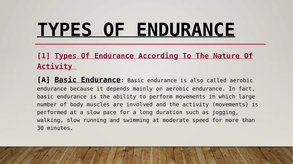 Endurance endurance Endurance is the ability to - slide 3 of 9