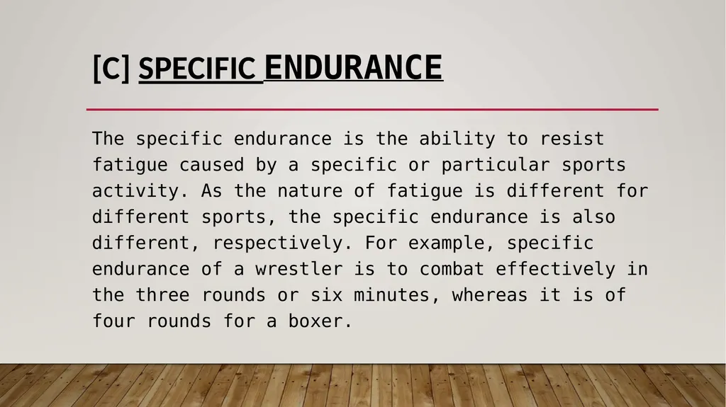 Endurance endurance Endurance is the ability to - slide 5 of 9
