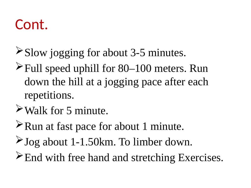 Fartlek Training Dr. Sravan Kumar Yadav Assistant - slide 10 of 10