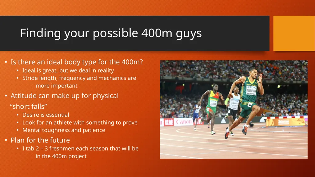 400m and 4x400m Training How to create an - slide 7 of 34