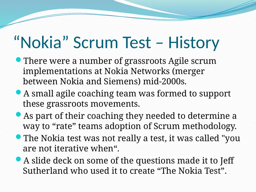 Measuring Agility How Agile Are You? Larry Apke - slide 2 of 12