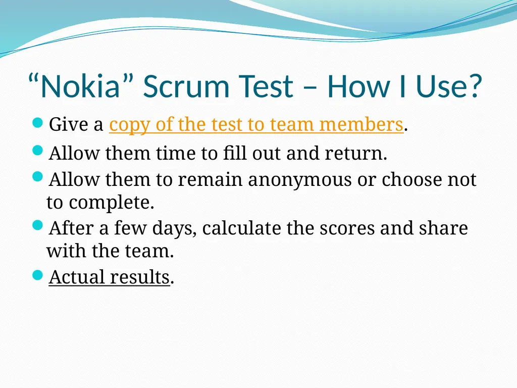Measuring Agility How Agile Are You? Larry Apke - slide 5 of 12