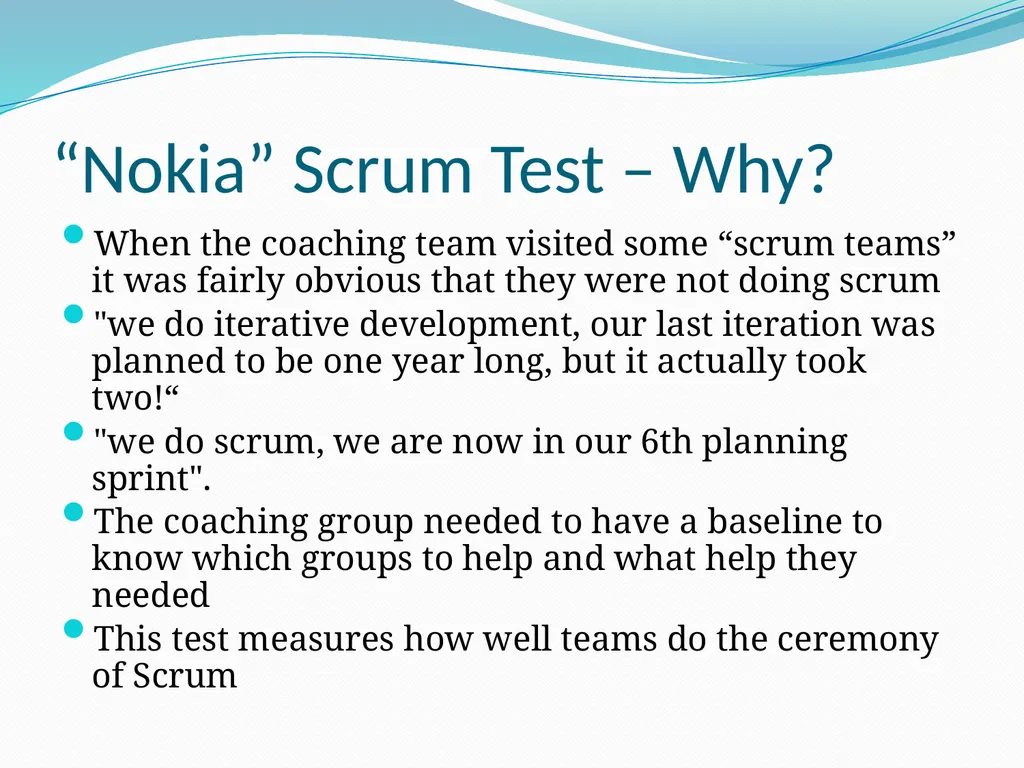 Measuring Agility How Agile Are You? Larry Apke - slide 3 of 12