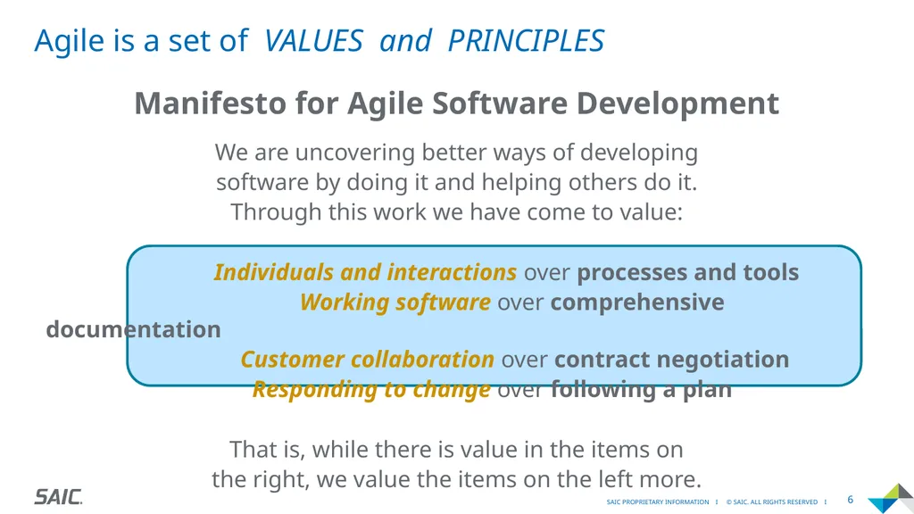 Agility Moving Quickly and Adapting to Change - slide 6 of 19