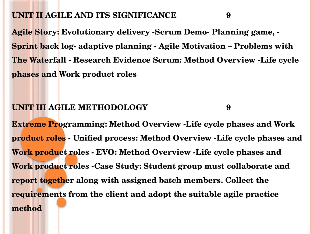JIT1002 AGILE METHODOLOGIES JIT1002 AGILE - slide 3 of 33